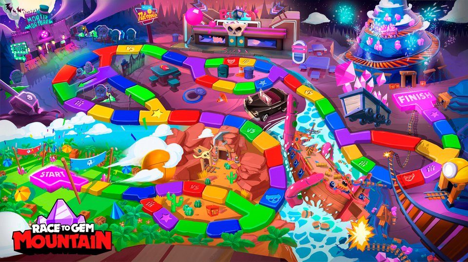 Not only that, the dev team made them face off with interesting challenges in a board game called Race to Gem Mountain. Some of them faced off with pain, but we’ve laughed a lot while watching them. In the end,  @Ark_BrawlStars ended up winning, so congratulations to him. (12/32)