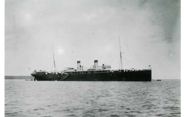 KzS Muller of Emden, the ranking officer in port ordered that the guns and crew be redeployed to another vessel for merchant raiding and Kapitan Zuckschwerdt took over the Russian ship Ryazan which Emden had captured on the opening days of the war.