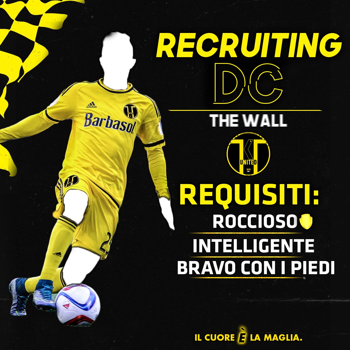 Se sei un dc a cui piace essere parte attiva della manovra questo annuncio è fatto per te‼️

🛡️Cerchiamo l'ultimo DC
✅ Abile nel seguire la linea difensiva
✅ Che sappia giocare il pallone senza buttarlo
✅ Bravo in marcatura

<a href="/pctransfermarkt/">🇮🇹 PRO CLUBS TRANSFERMARKT🔍</a> <a href="/ProClubRTutto/">RTutto 🔁</a> @OffSidePage