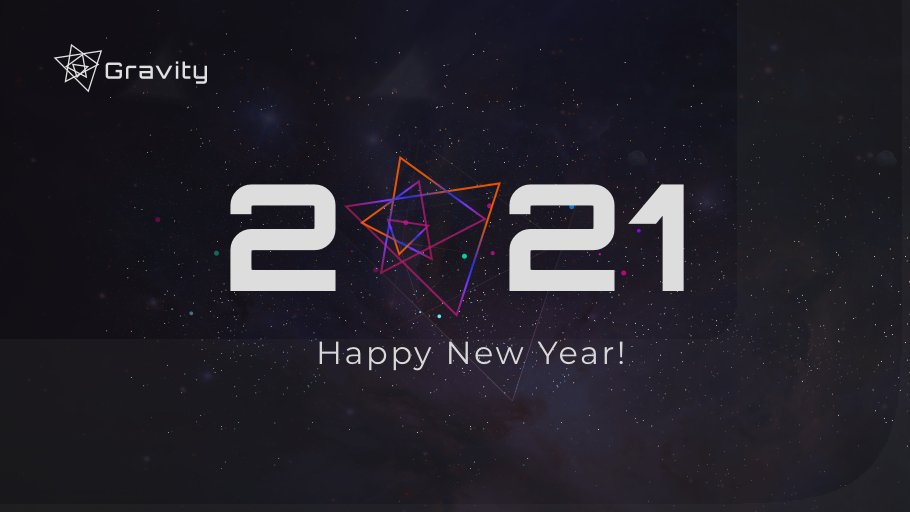 ProtocolGravity's tweet image. Happy New Year to all of our partners and supporters! As 2020 is about to end, we declare it the year of friendship with the 21 partners that joined the Gravity network! In 2021, we wish you to be surrounded by awesome people and enjoy a great synergy between you all! 🎉