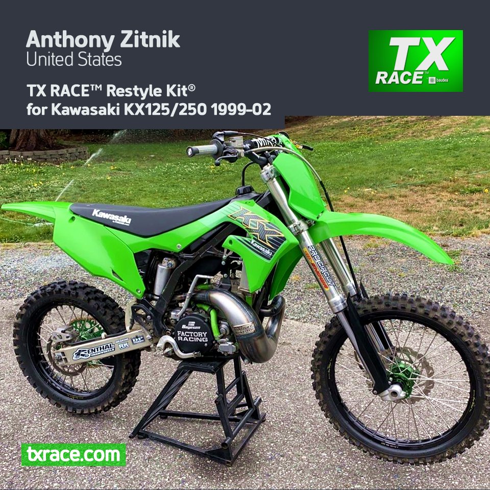 Kit ® for Kawasaki KX125/250 1999-02 #txrace #txracekit #restyle #restyling...