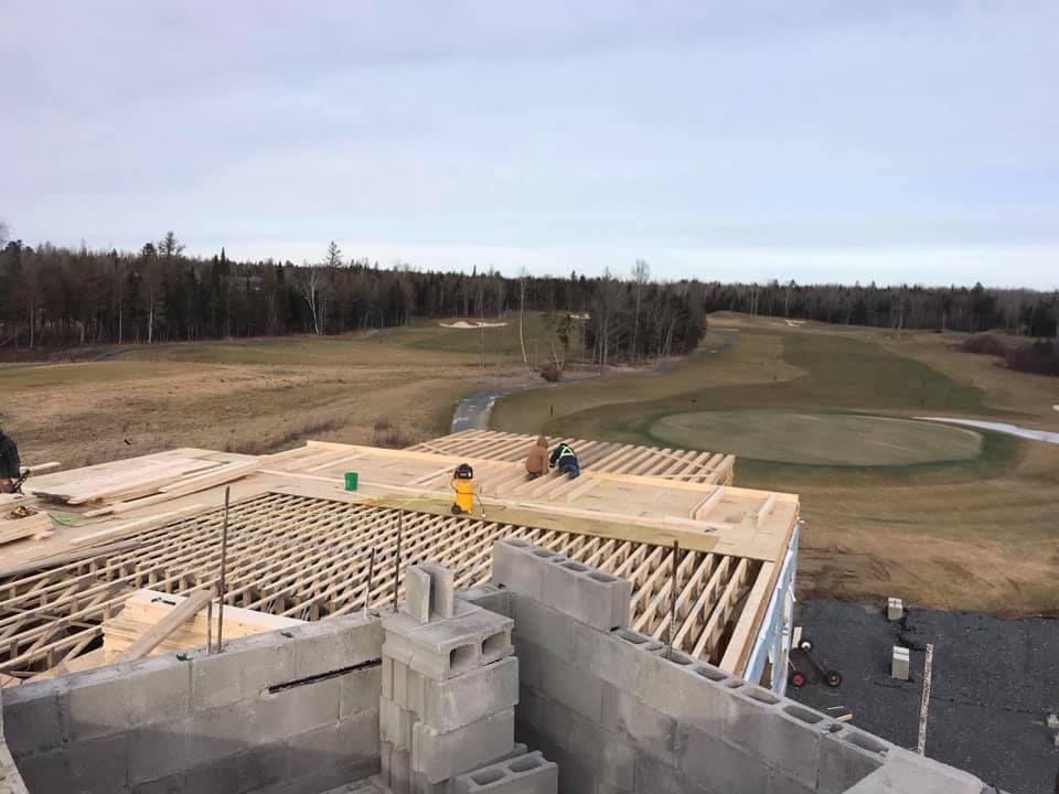 Clubhouse expansion well under way. Eugene Gilbert took this photo from the elevator shaft. @westhillsgolf