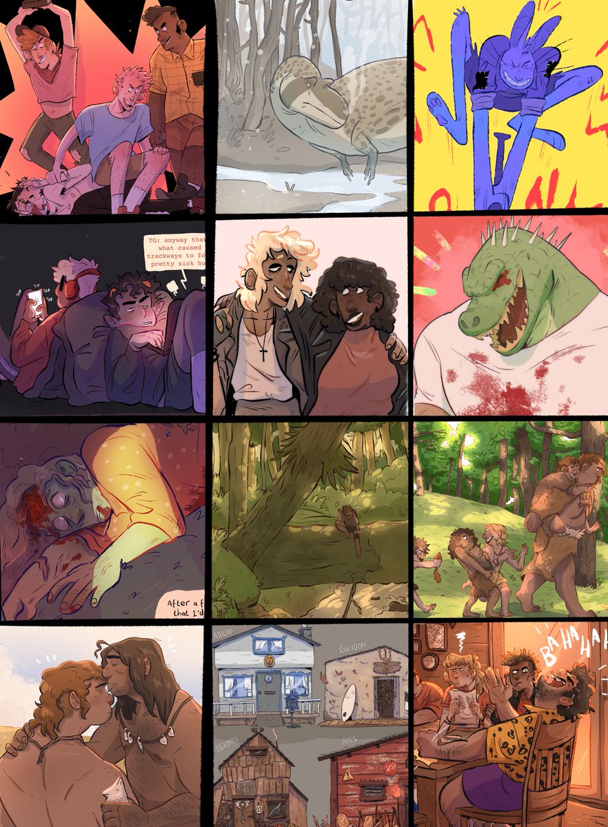 I dunno how people make pretty grids but here's my year of art!!! nice :^) 