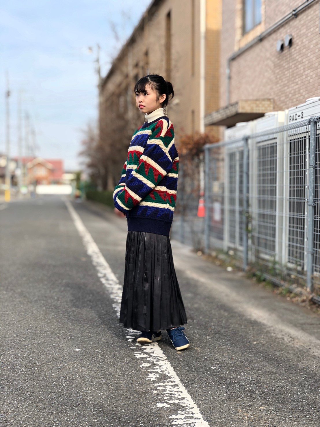 古着屋kau 古着 古着屋 ワンピース 古着女子 下北沢 ドクターマーチン Vintage Vintageclothing ポートレート ファッションスナップ お洒落さんと繋がりたい レザージャケット フライジャケット ニット セーター T Co Xryg6hgj6h