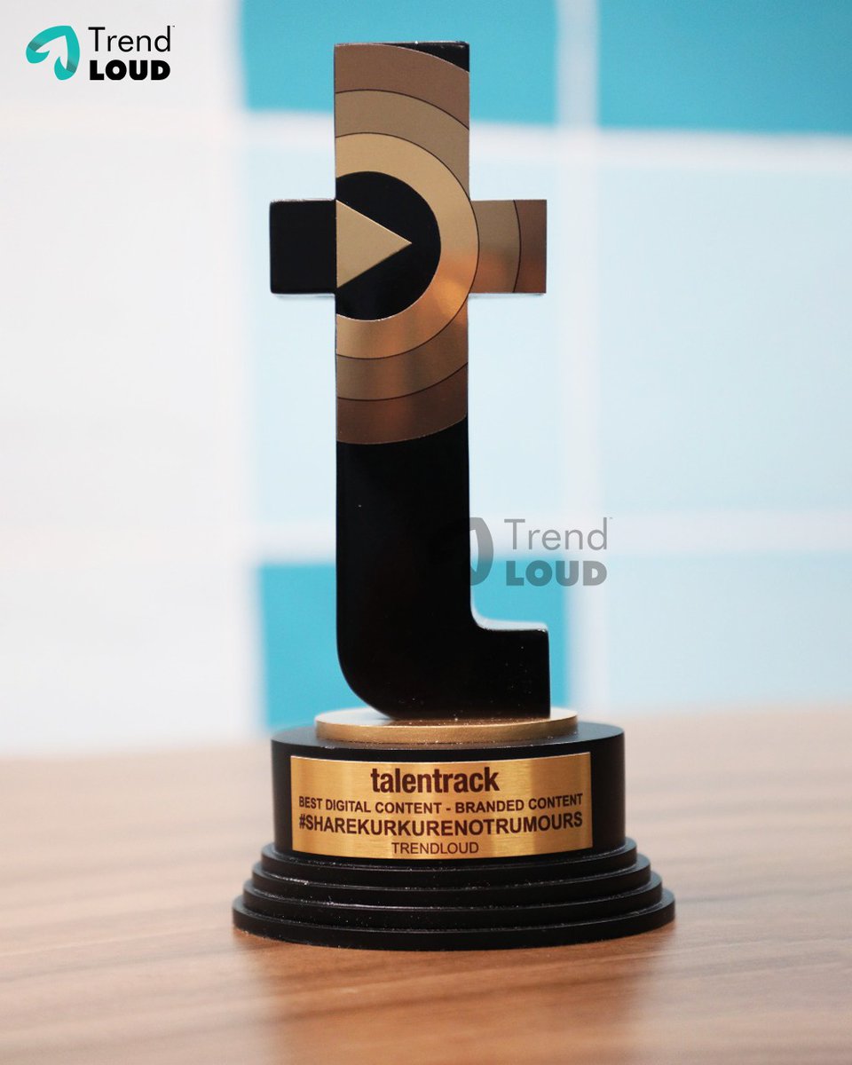 Trendloud's tweet photo. Ending this year with lovely gesture received from @mytalentrack 😎🎖
We are extremely #thankful to #talenttrack for giving us this #award, Heading towards a great kick start #2021 with a lot of #positivity! ♥️ https://t.co/5kOrPX3izy