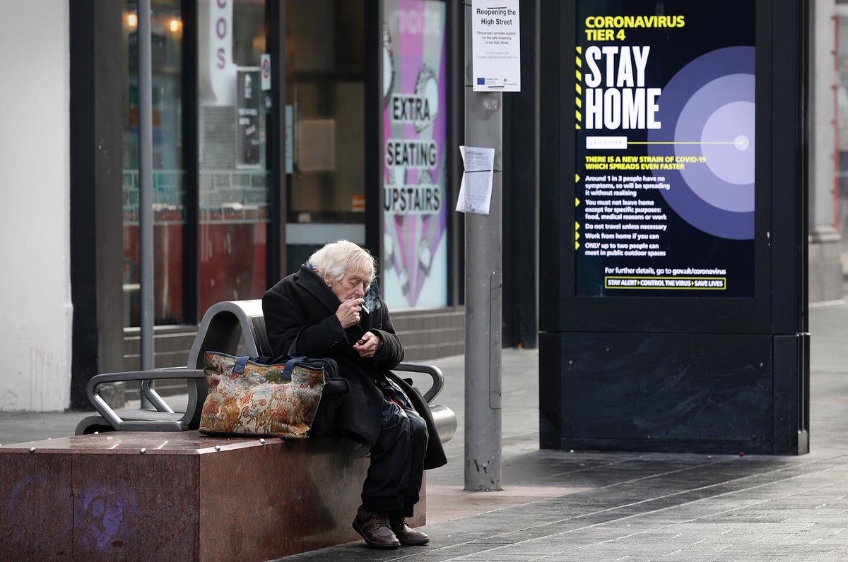 snapperdaz's tweet image. Leicester wakes to tier 4 coronavirus restrictions #Covid19UK #coronavirus #tier4 #alamycontributors #alamy @AlamyNews