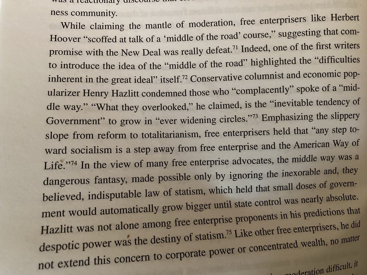 Here is a passage from the introduction about the “slippery slope from reform to totalitarianism” that was central to the anti-New Deal playbook and to all subsequent reform efforts. /3