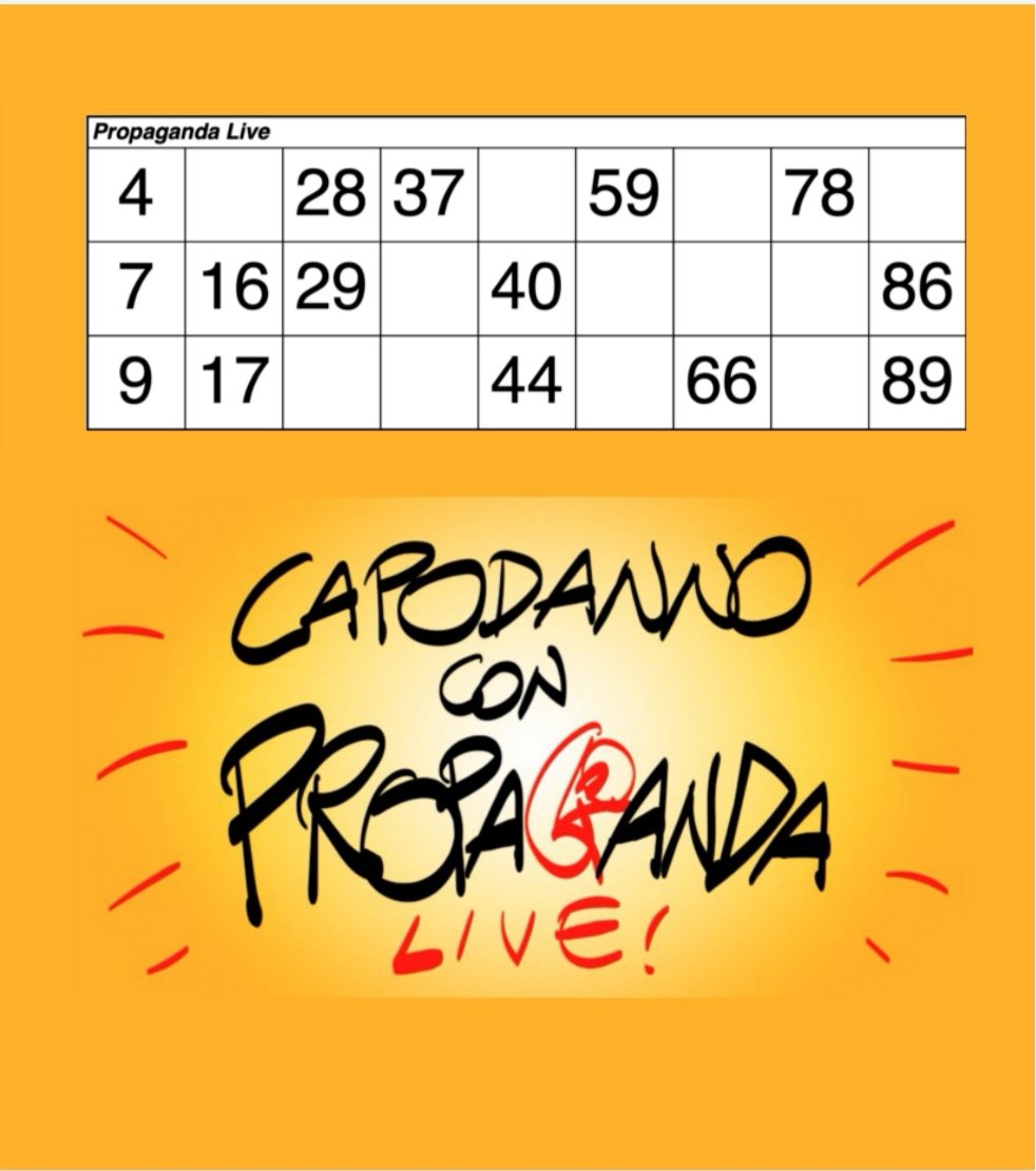 dindondan's tweet photo. Conto alla rovescia per #propagandalive  #propagandatombola !!!! https://t.co/wXLL06ofoI