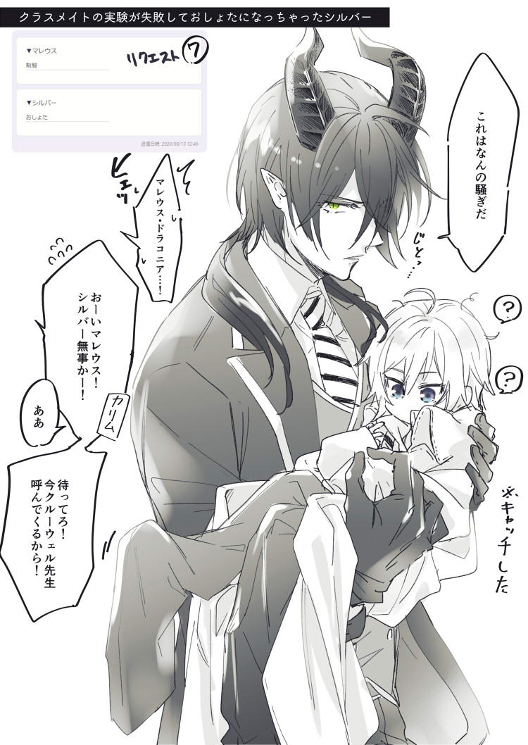 リクその⑧:困惑×空から降ってくるおしょたのマレシル
リクその⑦:制服×おしょたのマレシル

親方!空からおしょたが!!!(続きものにした関係で⑦と⑧順番逆になってますの回) 