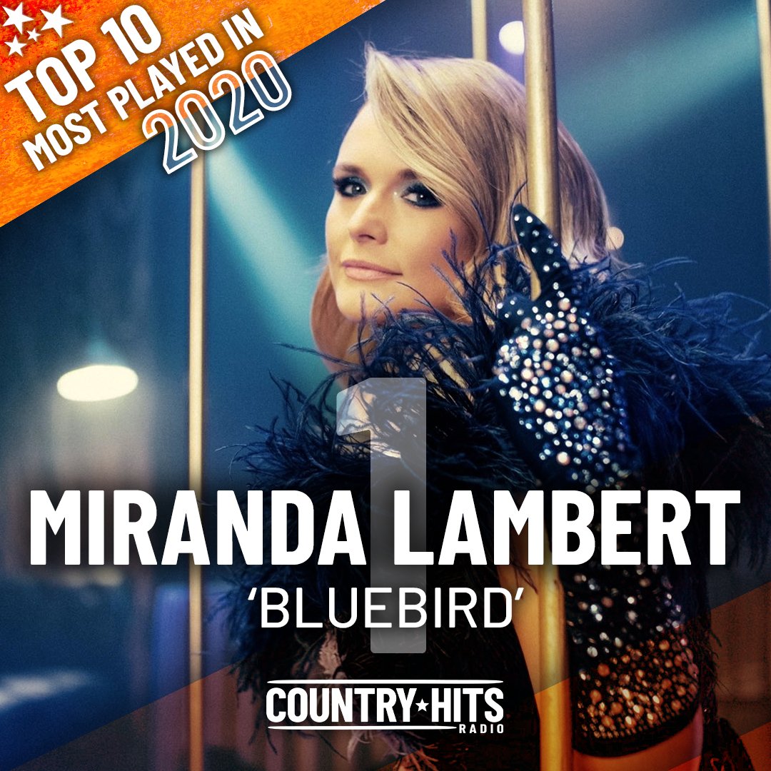 We're so excited to announce that <a href="/mirandalambert/">Miranda Lambert</a> - 'Bluebird' is our MOST PLAYED SONG of 2020! Congrats Miranda! 🤩🧡🇬🇧