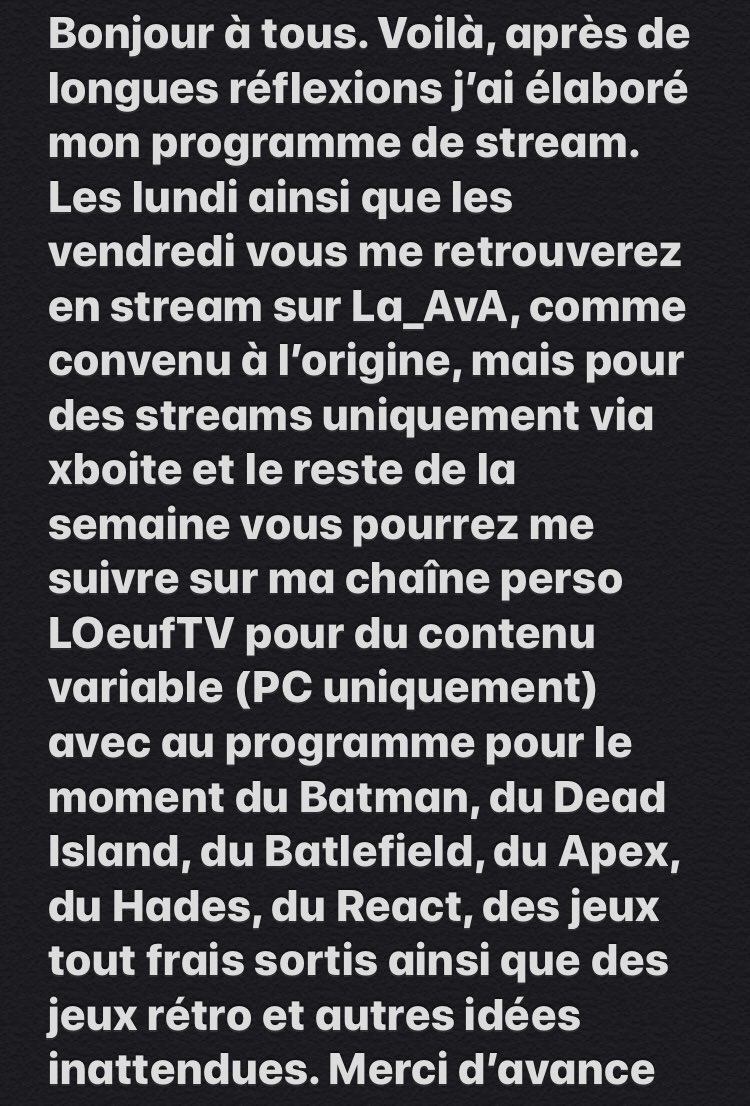 LOeufTV's tweet photo. Bonjour à tous : https://t.co/23OWmkDKXv