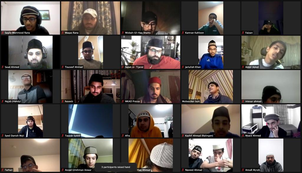 KhuddamDE's tweet photo. Zum gestrigen Abschluss richteten Sadr Sahib MKAD und Mubaligh Incharge Sahib einige Worte an alle Teilnehmer und Gäste der #NTK2020 https://t.co/ehVEAYdfmI