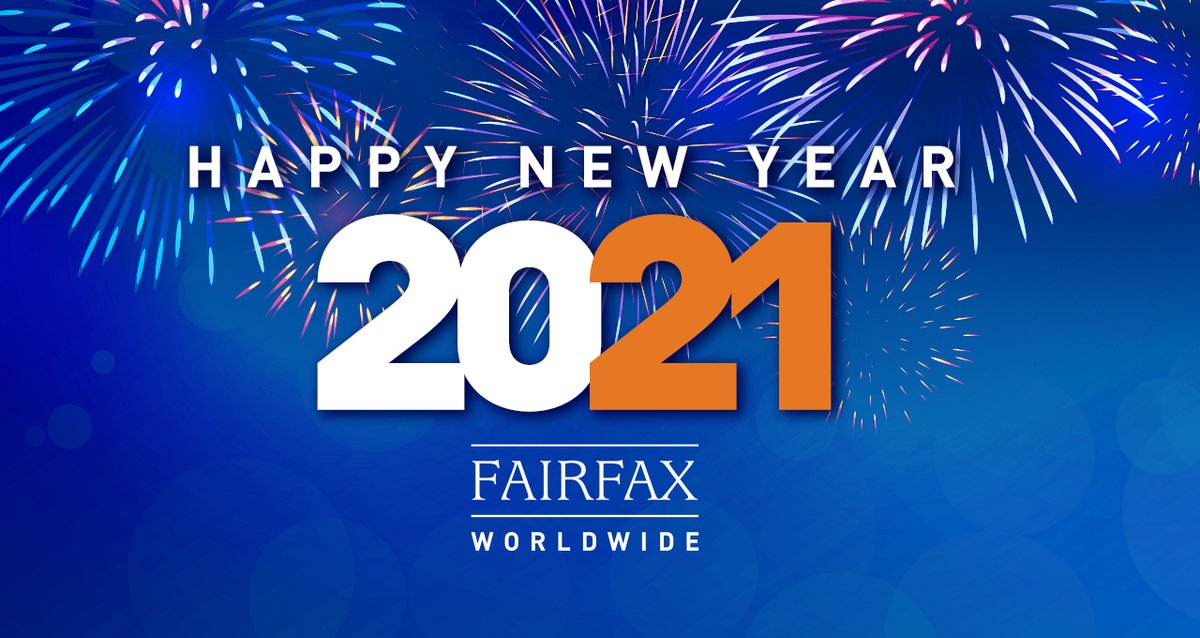 FairfaxWW's tweet photo. Happy New Year from everyone at Fairfax WorldWide. We look forward to working together in 2021. https://t.co/YJHIP4p4V1