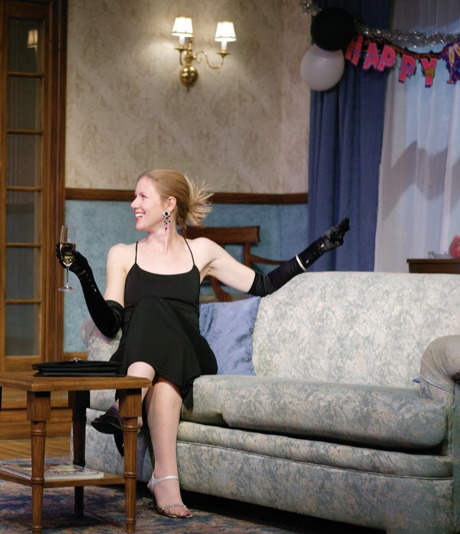 Me on stage celebrating #Newyearseve as a character in a play. Hope to see you this year on stage, in the #theater and in person! #HappyNewYear2021 #HappyNewYear!