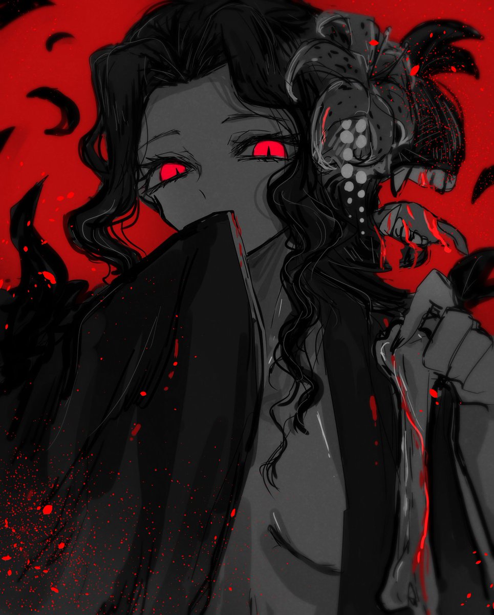 鬼滅の刃 ハロウィンの二口女無惨様です 今 ほりのイラスト