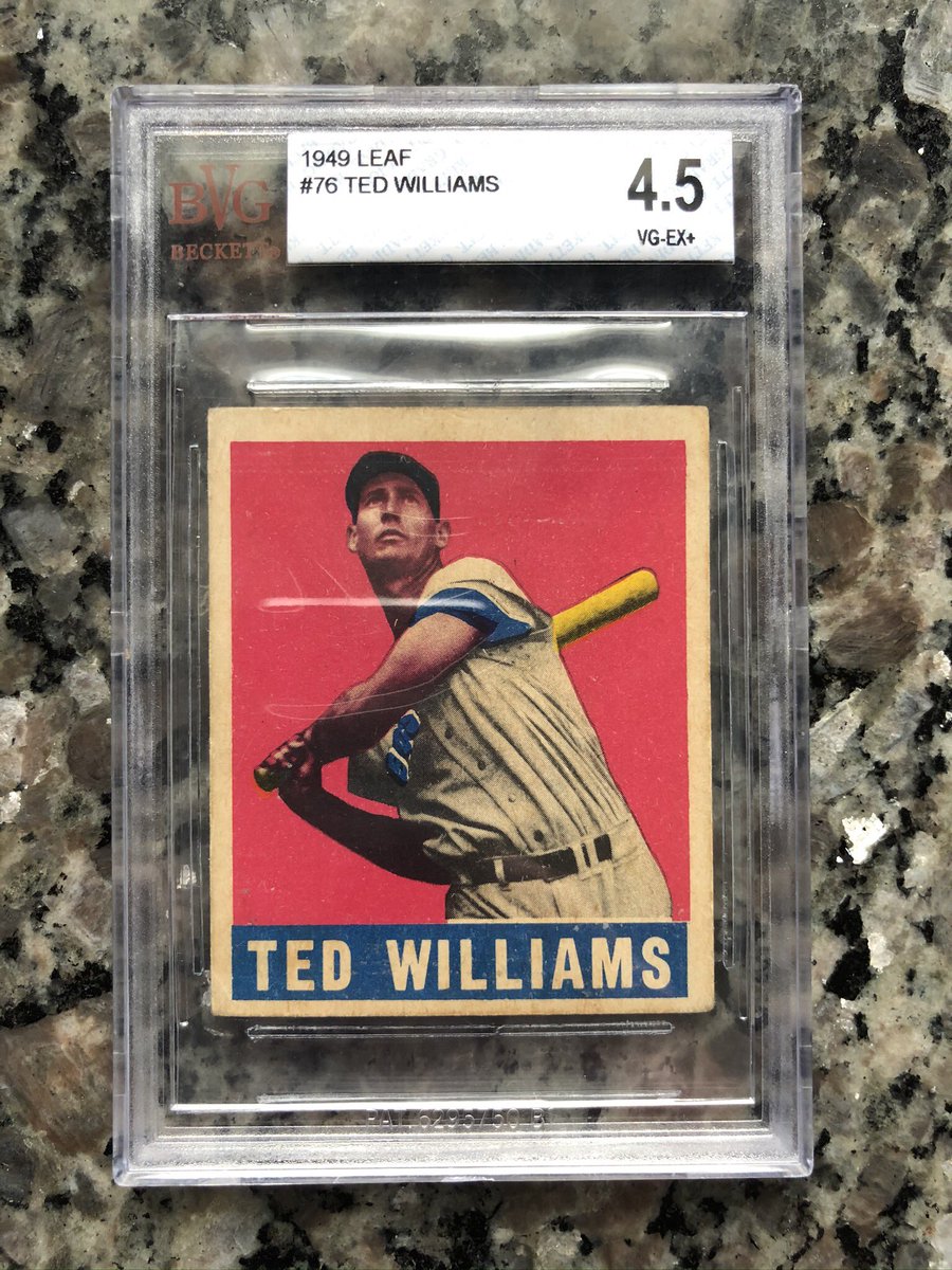 #4 The 1948-49 Leaf Ted Williams is probably the best Teddy card out there! This card completed my basic Ted Williams set, which I will convert at sometime in the future!