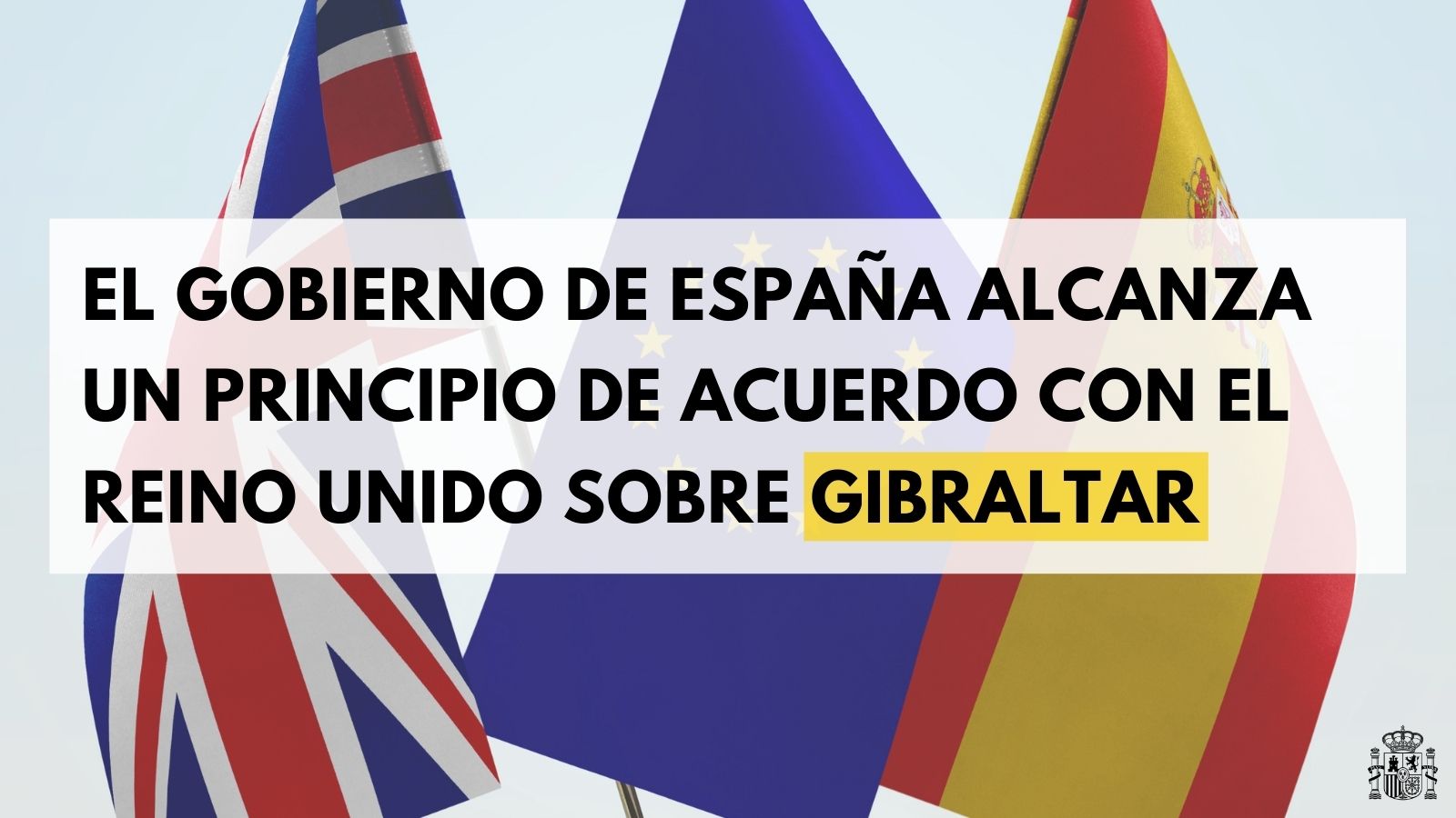Pedro Sánchez on Twitter: "Iniciamos una nueva etapa. Alcanzamos un principio de acuerdo con Reino Unido sobre Gibraltar que nos permitirá eliminar barreras y avanzar hacia una zona de prosperidad compartida. Firmeza