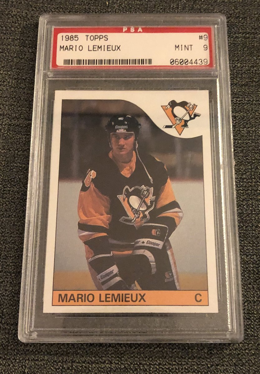 #3 My favorite hockey player of all time. This was an upgrade from a raw 1984-85 Topps Mario Lemieux. I got this at the right time bc it’s 6-8x what I paid in the beginning of the year!