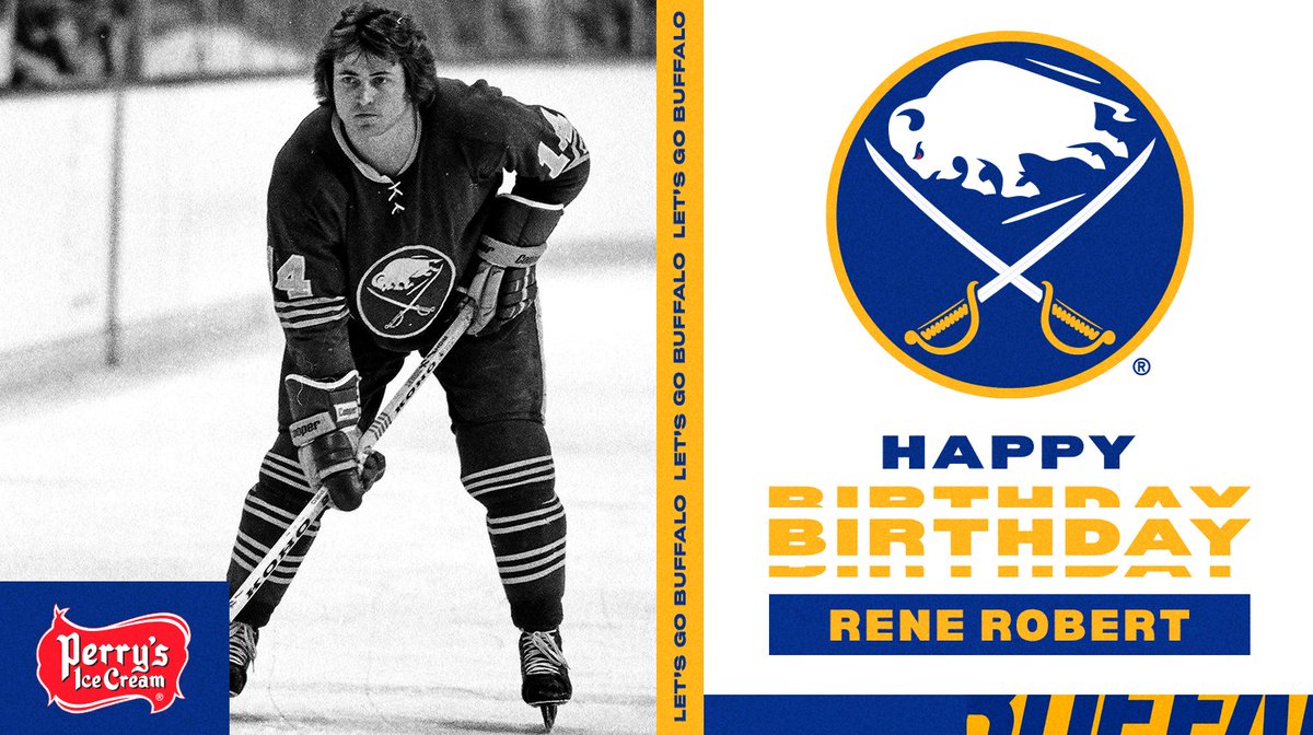 BuffaloSabres's tweet image. RT to wish René Robert a very happy birthday! 🎉