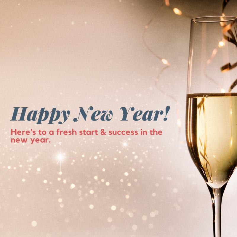 Wishing you a happy and safe new year! Our offices will be closed and will resume regular business hours on January 4th.