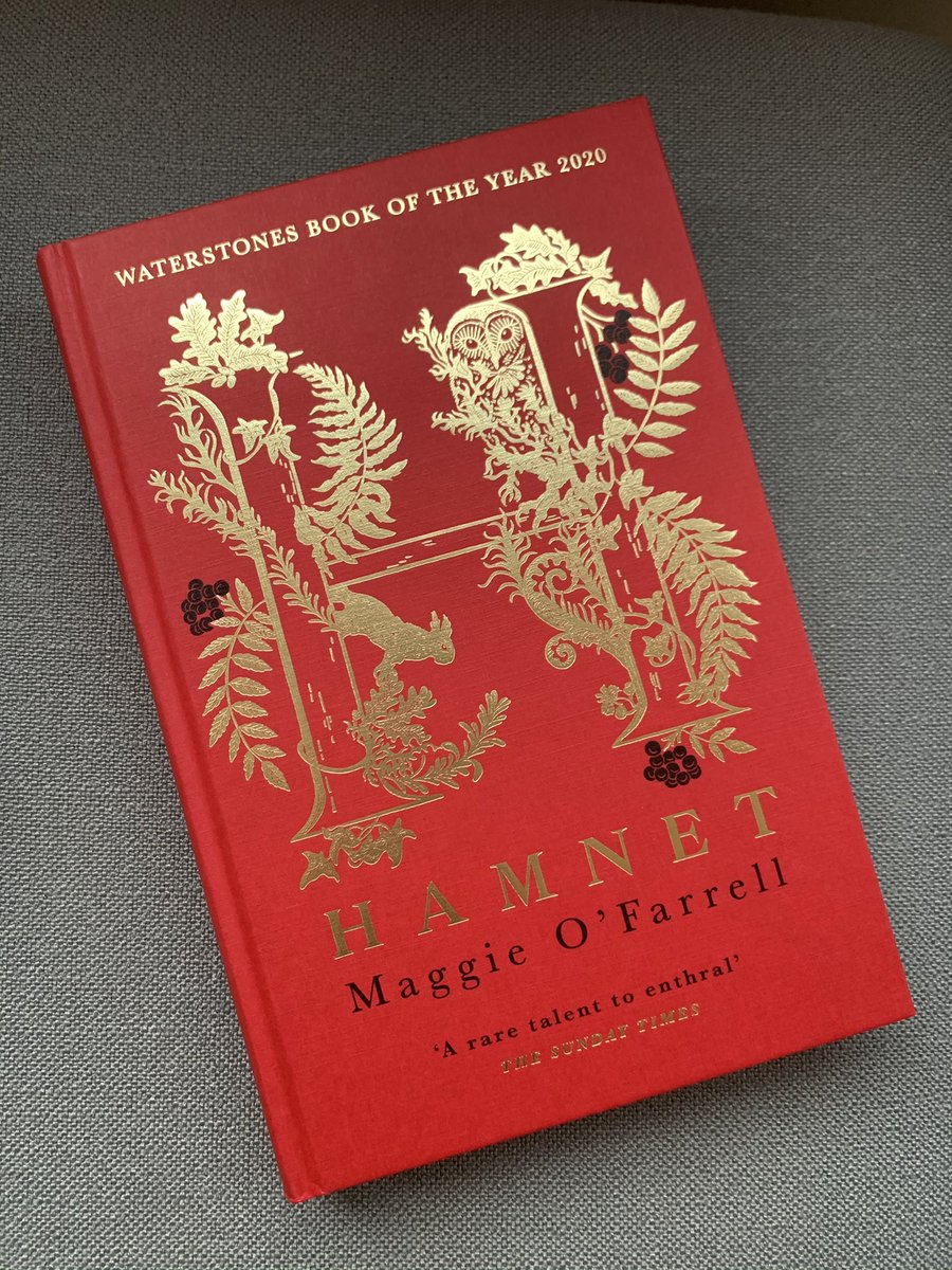 At 3, it’s Waterstones  #BookOfTheYear  #Hamnet. Maggie O’Farrell is another of my favourite authors. I was overjoyed to receive a proof of this from  @PublicityBooks. I read it back in January & it’s stayed with me all year. “A blanket of words”, as I described it back then! 