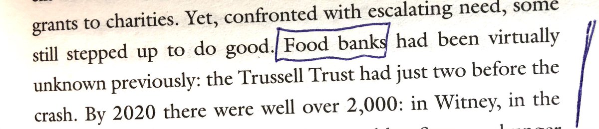 7. “Before the crash, food banks had been virtually unknown. The  @TrussellTrust had just 2. By 2020, there were well over 2000.” It does not require a lot of time for things to change. I will not forget.  @havenstonehaven