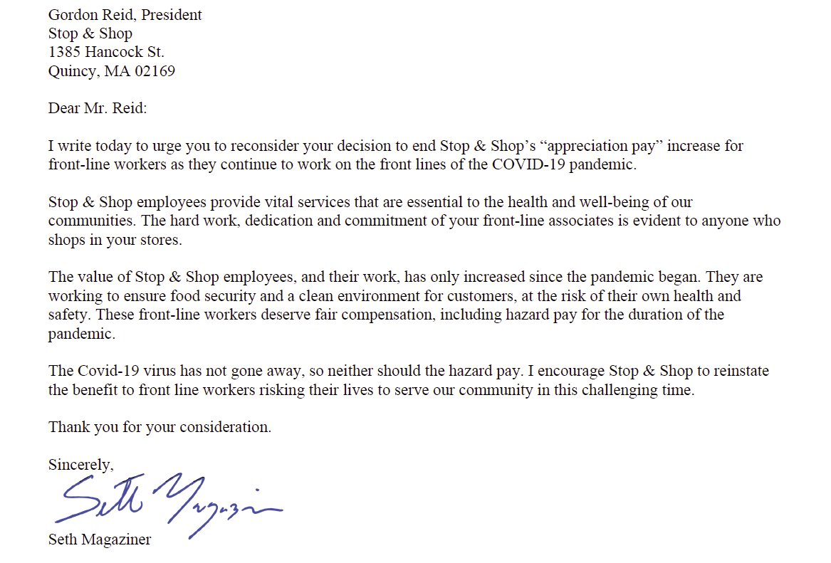#8:All year, we used the influence of our office to push companies to do the right thing.From making sure Stop & Shop workers got hazard pay, pressuring banks to make PPP loans to small biz's without unnecessary strings attached, to cracking down on Covid drug price-gouging.