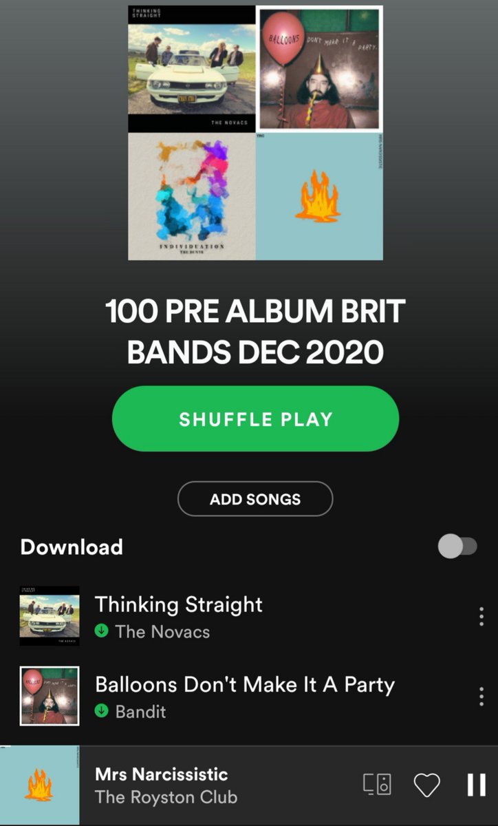 🚨⚡☄100 PRE-ALBUM BRIT BANDS☄⚡🚨
<a href="/TheNovacs/">THE NOVACS</a> @banditmusicuk <a href="/TheRoystonClub/">The Royston Club</a> <a href="/candidcov/">CANDID</a> <a href="/GlassViolet_/">GLASS VIOLET</a> <a href="/NKEDNEXTDOOR/">NAKED NEXT DOOR</a> <a href="/SNASH_BAND/">SNASH</a> <a href="/FLOWVERSS/">FLOWVERS</a> <a href="/SwineTax/">SWINE TAX</a> <a href="/thevoydofficial/">THE VOYD</a> <a href="/jackfband/">⚡️The Jack Fletcher Band⚡️</a> <a href="/Black_Dove_/">Black Dove Official</a>  <a href="/roomdband/">Room D</a> <a href="/Jonnyashband/">Jonny Ash</a> <a href="/OfficialM60/">M60</a> <a href="/LyerrBand/">LYERR</a> <a href="/TheKairos1/">The Kairos</a>
open.spotify.com/playlist/0iypA…