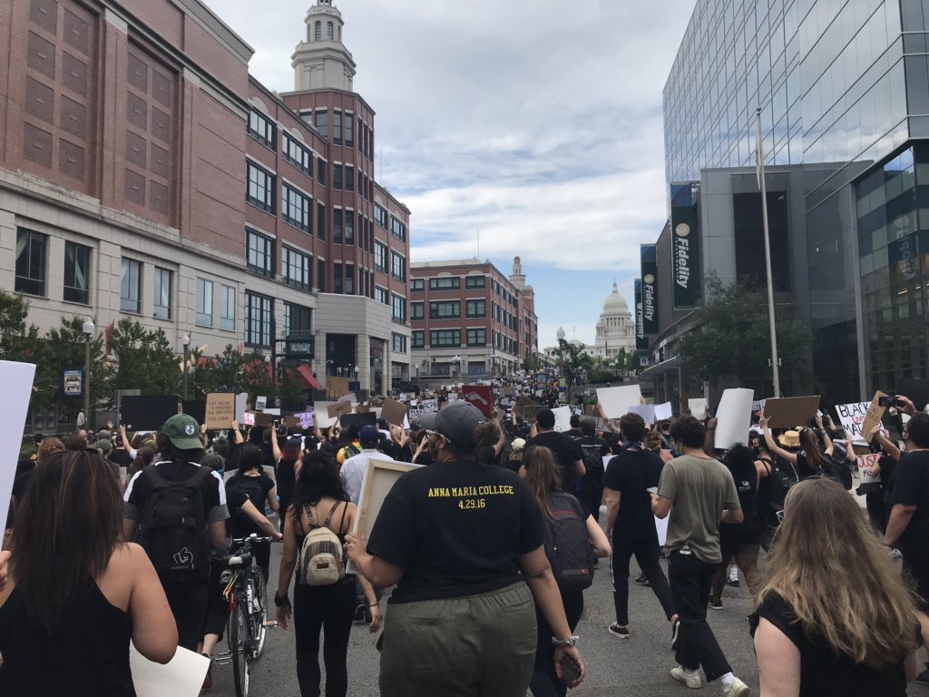 #5:Out of tragedy comes hope.The deaths of George Floyd, Breonna Taylor & others is a call to action. It was a privilege to join thousands of RIers protesting peacefully for change, and to engage in challenging & productive conversations about how we can achieve true equity.