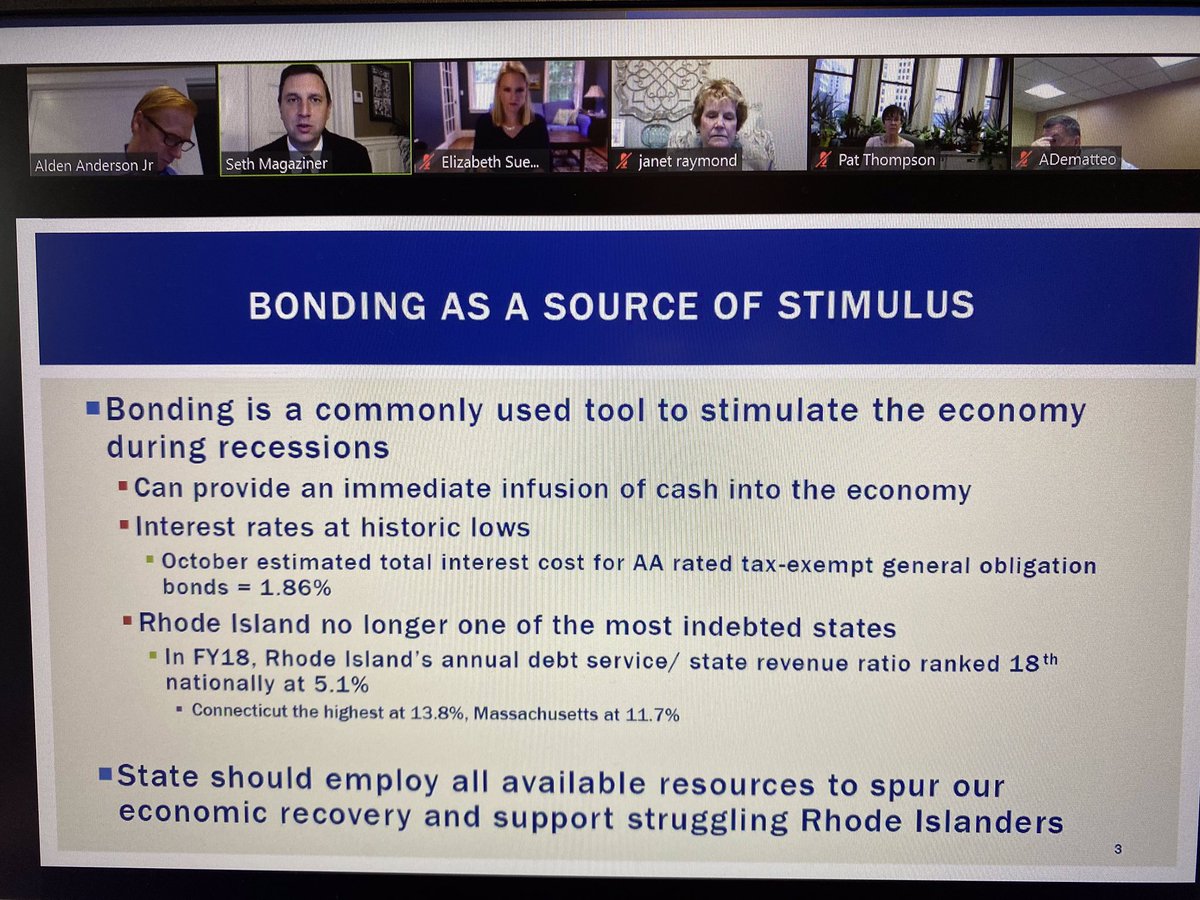 #3:We spent summer and fall advocating for a large bonding program to stimulate the economy & put RIers back to work.The General Assembly approved the plan, including job-creating investments in housing, infrastructure & the environemnt. Now it's on the ballot this spring!
