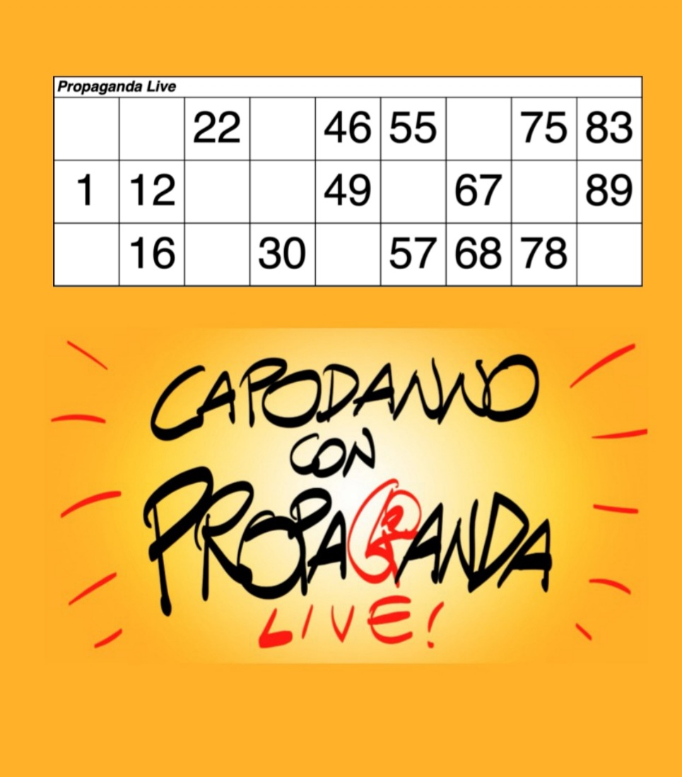 #propagandalive #propagandatombola #31dicembre #Adios2020 #GoodBye2020 #2021makeawish
