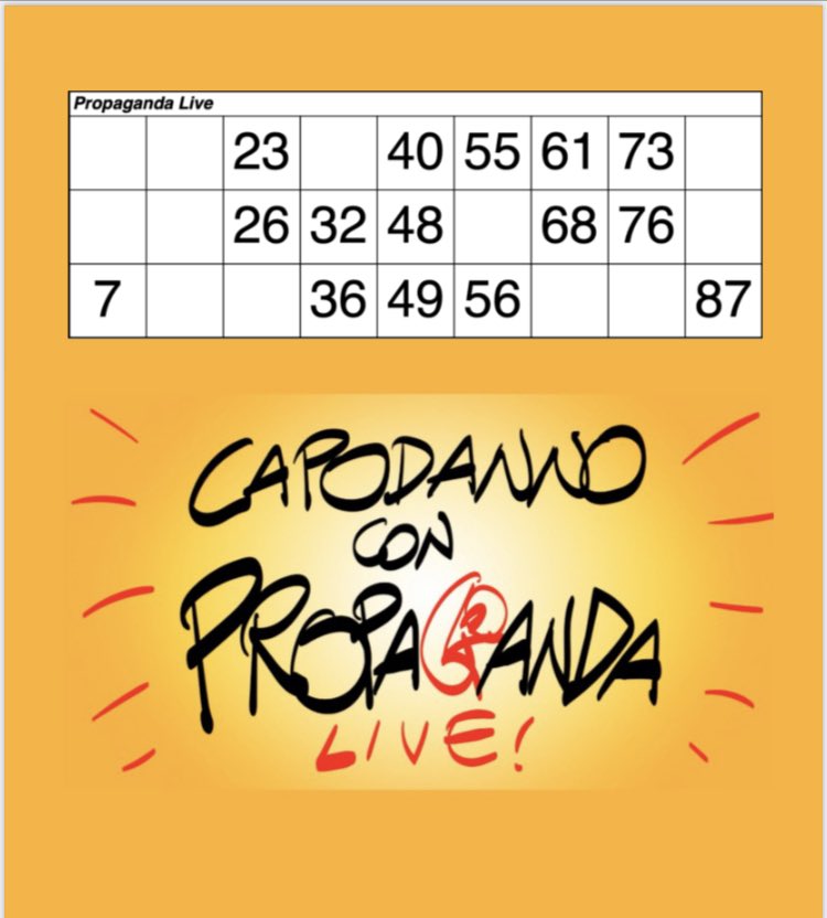 #propagandalive #propagandatombola