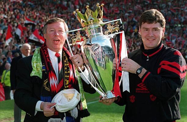 Le premier doublé Avec notamment un Cantona monstrueux, Alex Ferguson remporte son premier doublé avec le club :Premier League - FA Cup  #MUFC