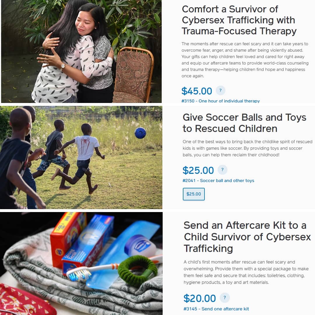 DefinitelyRA's tweet photo. We will reach the goal if:

💛 18 people give $45: an hour of trauma focused therapy during aftercare
💛 31 people give $25: soccer balls and toys for rescued children
💛 39 people give $20: aftercare kits to comfort survivors (source: @IJM)

Give today! https://t.co/d6SnQakse9 https://t.co/RVNNt7XUgQ