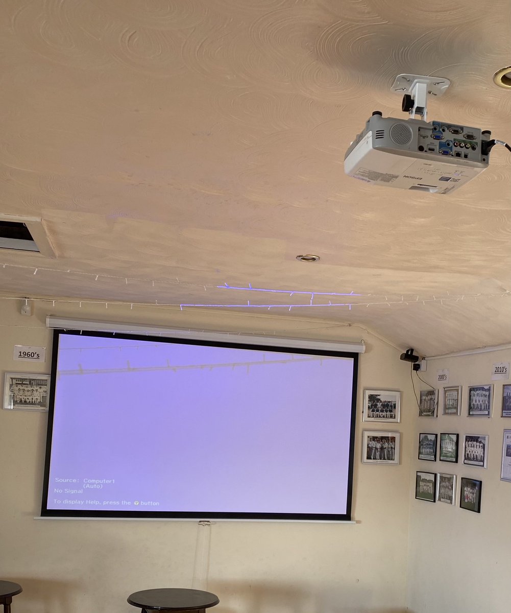Superb work from our technical team this morning installing our new projector and screen ready for the summer of sport. Also available to hire for meetings and businesses. 👨🏽‍💻 📽 📺#allardsleyarentwe #movingupintheworld