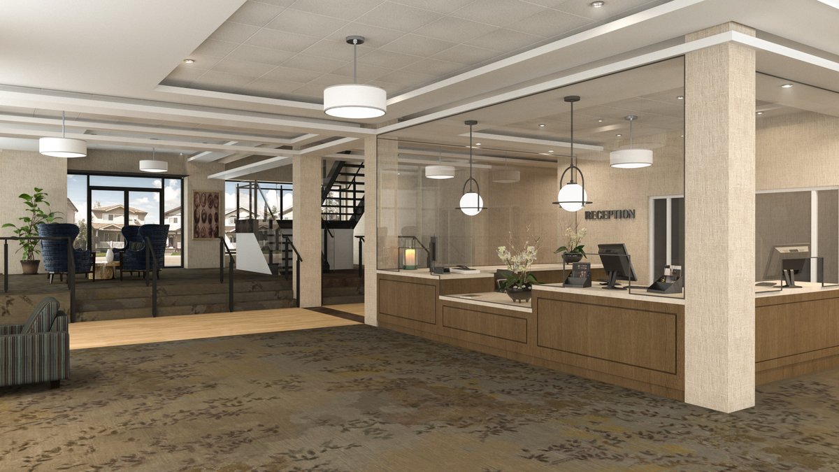 We want Winchester Glen to feel like home as soon as you walk through the front doors and are greeted by our friendly concierge.  Decorated with classic fabrics in modern tones, our main lobby will be an inviting place for all.  winchesterglen.ca 
#winchestergenrc