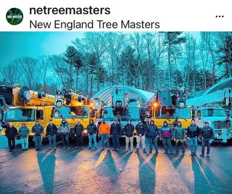 NETreeMasters's tweet image. Machines and tree equipment do not do the job without great professionals. We invest in our equipment, but also in people. In 20th year we want to thank our amazing employees for working tirelessly, even during a pandemic. We are New England Tree Masters. 
#NewEnglandTreeMasters