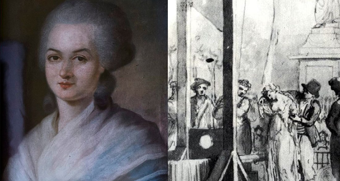 Olympe de Gouges is considered as one of the world's first feminists. She was arrested on 20 July 1793, condemned to death and guillotined on 3 November 1793, mainly because of her writings on male-female equality. On the night before her death, she wrote: