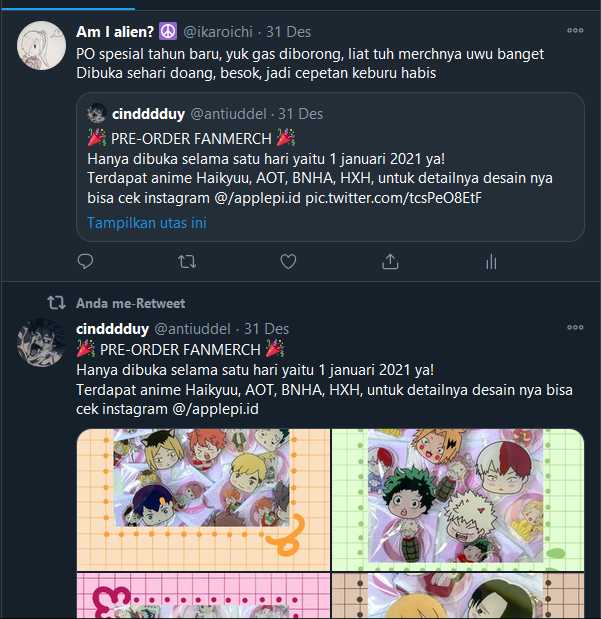 ikaroichi's tweet photo. @JPFBASE sudone admin, berbaik hatilah di tahun baru min https://t.co/Qa243zLCTf