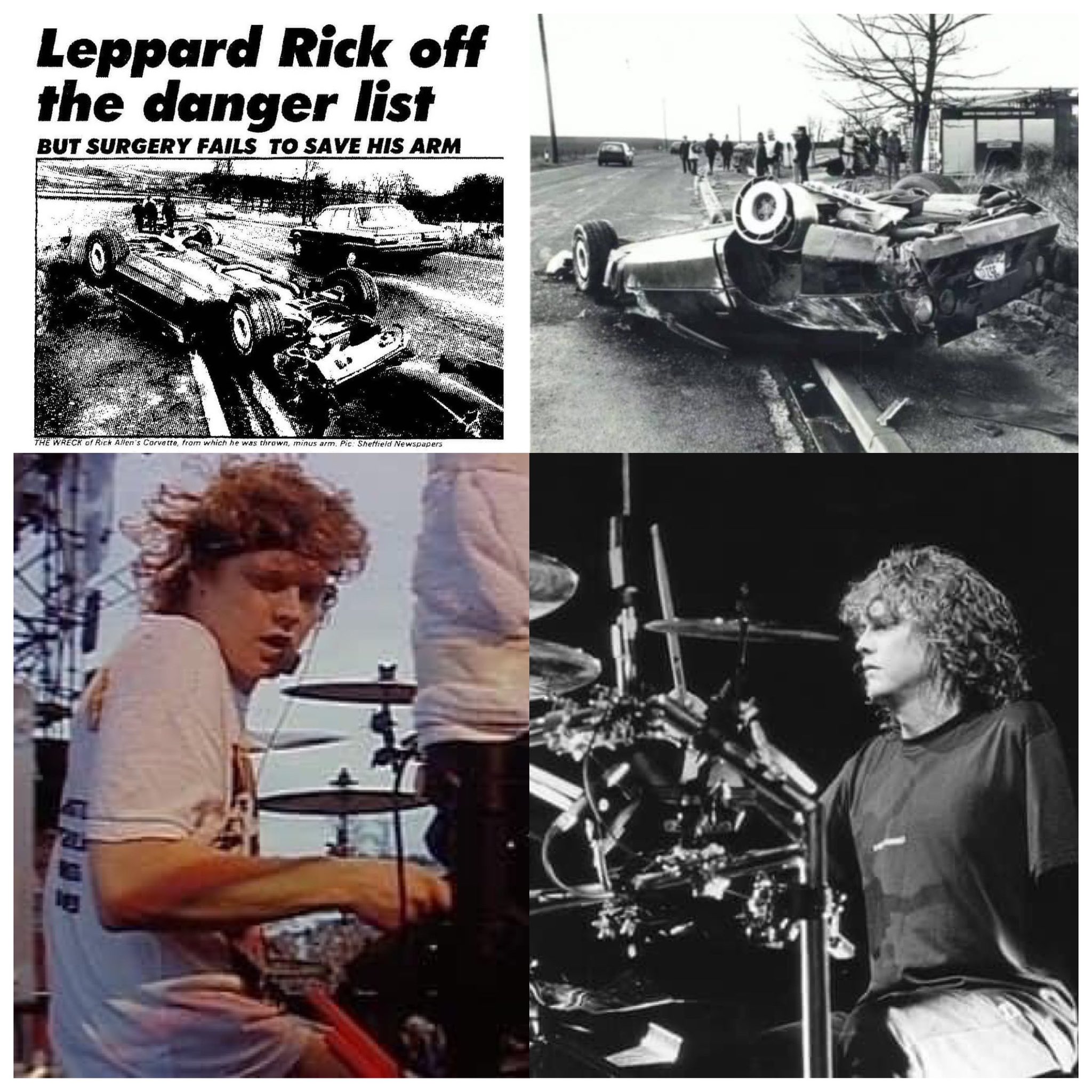Mitch Lafon On This Day December 31st 1984 Def Leppard Drummer Rick Allen Is Involved In A Life Threatening Car Crash That Would Result In The Loss Of His Mitch Lafon On This Day December 31st 1984 Def Leppard Drummer Rick Allen Is Involved In A Life Threatening Car Crash That Would Result In The Loss Of His
