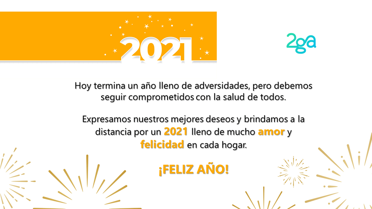egixialatam's tweet image. 2ga les desea feliz y prospero año 2021, recordemos seguir cuidando de nuestra salud y la de nuestras familias.
#FelizAño #2ga