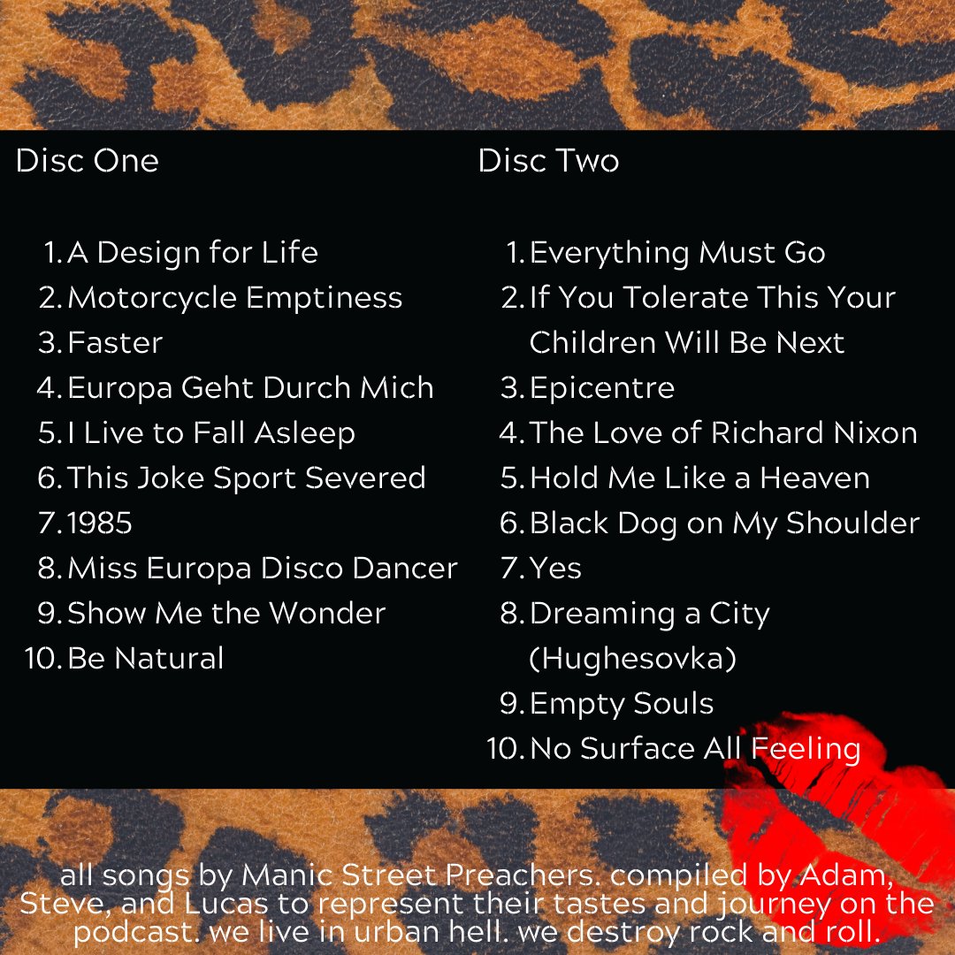 Allow us to present to you... our own personal Best Of compilation. In no way intended to be a definitive statement on the band, but a reflection of our tastes and journey on the show this year. Sequenced like an actual compilation, with artwork. Playlist: open.spotify.com/playlist/2aDoM…