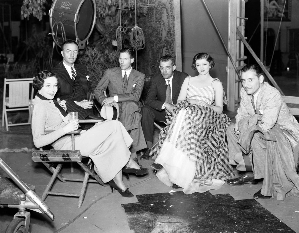 Ronald Colman visiting the set of The Thin Man.  #TheThinMan  #TCMParty