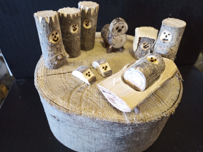 As Christmas approached I decided to relent and allow the tree up early (not on the 24th) and even made a nativity for home...this covid thing was clearly doing something horrible to my brain...