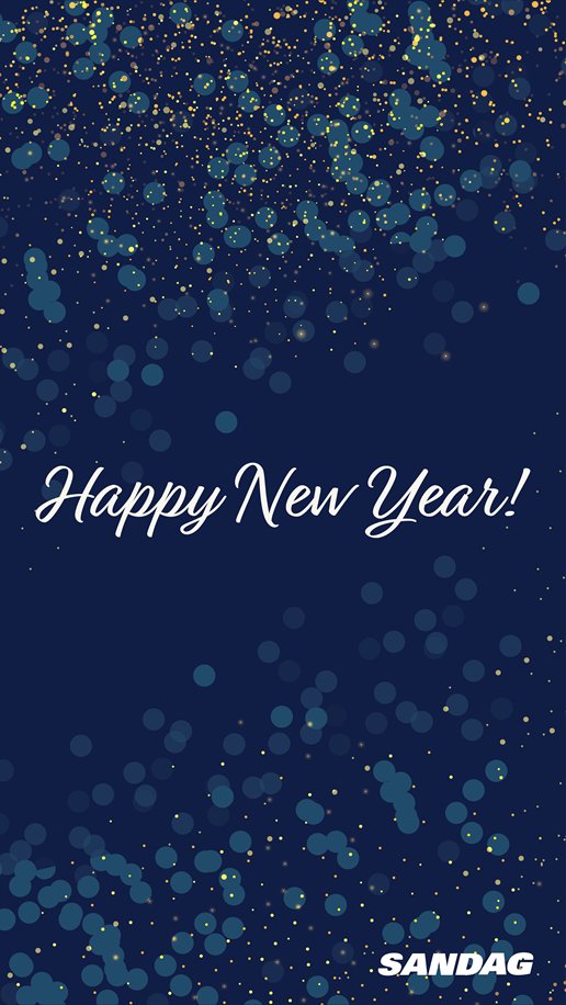 As the New Year approaches, we’re excited to continue working with our partners to advance projects & programs that will improve our region’s transportation system! We wish you all the best as we enter 2021. Happy New Year!  @SDCaltrans  @sdmts  @GoNCTD