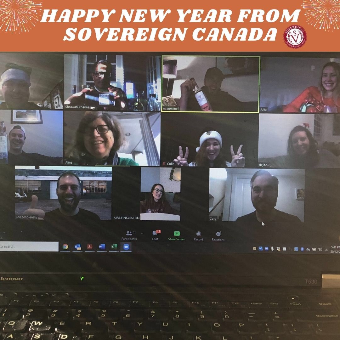 Could this photo be more 2020?! From all of us at Sovereign Canada we are wishing you a happy and safe New Years Eve. 2021 here we come! Cheers to you all! #drinkisforsharing
.
.
#newyears #newyearseve #byebye2020 #hello2021 #2021 #2020 #zoom #sovereigncanada