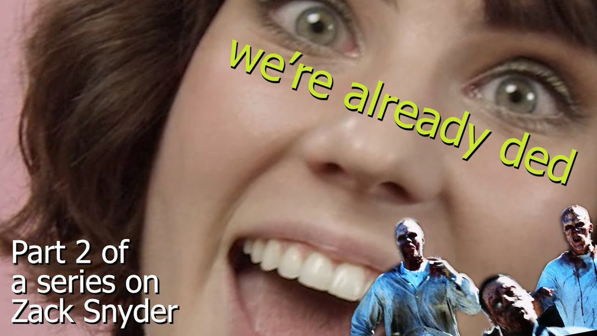 Maggie Mae Fish - we're already ded || Zack Snyder, Part 2I have heard Zack Snyder talked to death but  @MaggieMaeFish's Snyder series is the first time I think I really understood what he's all about. This was a joy to watch.