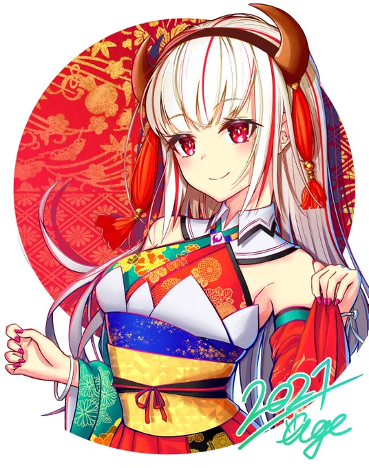 あけましておめでとうございます!今年もよろしくお願いしますー(●'ω`●)粗品ですが年賀状イラストです(*`・ω・*)ゞ 