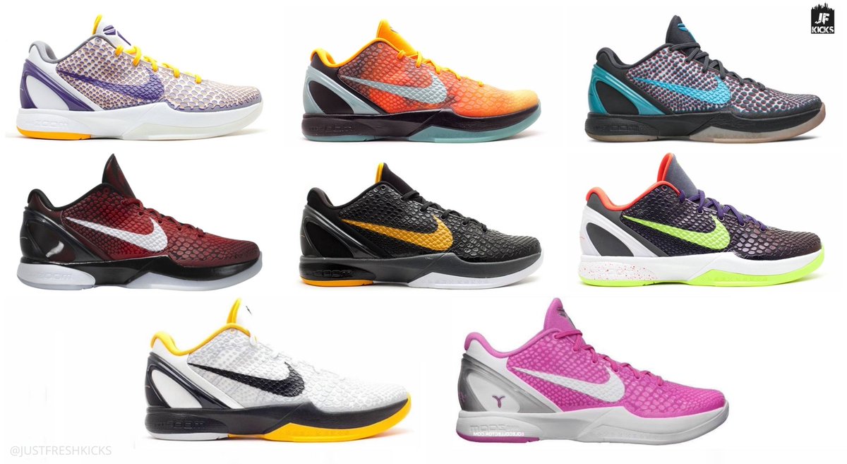 Nike Kobe 6 Protro colorways releasing 