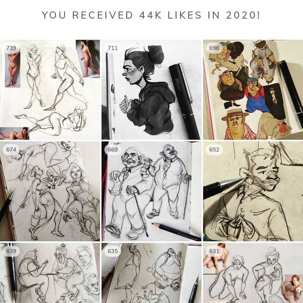 EccentricPencil's tweet photo. I joined the waggon of this! Thank you so much and wish you a covidfree wonderful new year all of you! ♥️ https://t.co/E0MAYtTfU4 https://t.co/1xMi8nS8Aj
